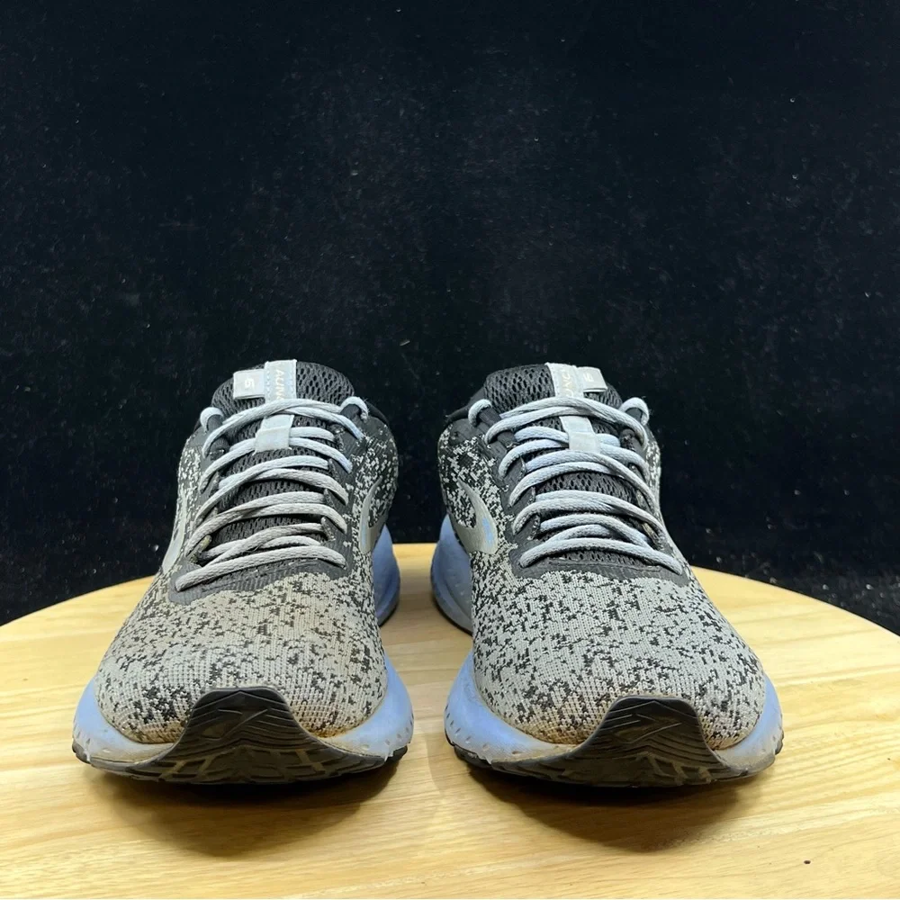 Brooks Launch 6 Women’s Gray Black Blue Mesh Running Shoes Sneakers Size 9